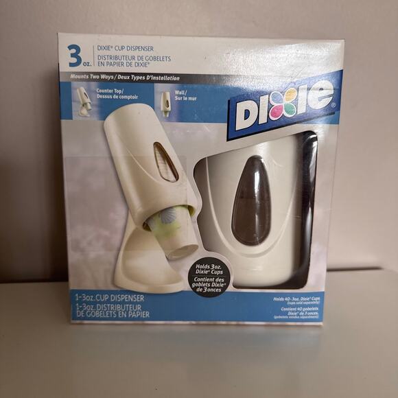 Dixie Cup Dispenser 3 oz Wall Mount or Counter Top Vintage 2003 Discontinued New - Picture 4 of 4